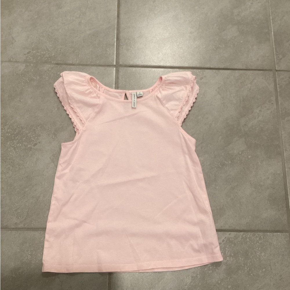 Pink Ruffled Kids Top